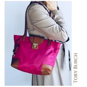 Tory Burch Pink Fuschia Mini Penn Tote